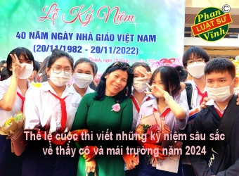 Thể lệ cuộc thi viết những kỷ niệm sâu sắc về thầy cô và mái trường năm 2024