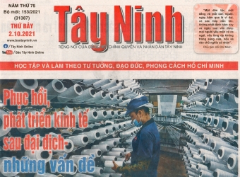 Bài 2: BÁO TÂY NINH - Số thứ Bảy, 02/10/2021