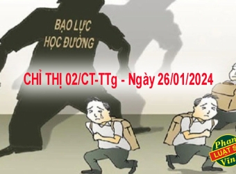 CHỈ THỊ TĂNG CƯỜNG CÔNG TÁC PHỐI HỢP GIỮA NHÀ TRƯỜNG, GIA ĐÌNH VÀ XÃ HỘI TRONG PHÒNG CHỐNG BẠO LỰC HỌC ĐƯỜNG...