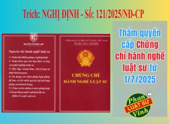 QUY ĐỊNH VỀ QUẢN LÝ NHÀ NƯỚC CỦA BỘ TƯ PHÁP ĐỐI VỚI LUẬT SƯ (từ ngày 01/7/2025)