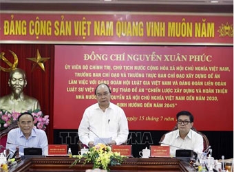Chủ tịch nước làm việc với Đảng đoàn Hội Luật gia và Liên đoàn Luật sư Việt Nam