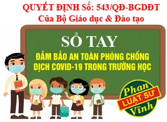 SỔ TAY BẢO ĐẢM AN TOÀN PHÒNG, CHỐNG DỊCH COVID-19 TRONG TRƯỜNG HỌC