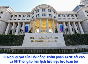 TAND tối cao công bố văn bản quy phạm pháp luật hết hiệu lực toàn bộ 