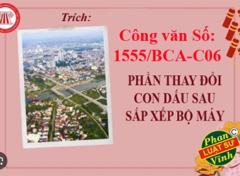 QUY ĐỊNH VỀ ĐĂNG KÝ MẪU CON DẤU, THU HỒI, CẤP MỚI CON DẤU SAU SẮP XẾP BỘ MÁY