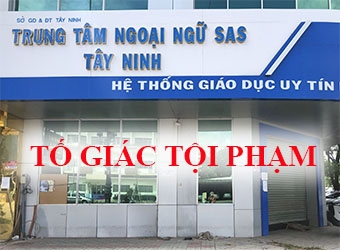ĐƠN TỐ GIÁC TỘI PHẠM - ĐV - TRUNG TÂM ANH NGỮ SAS
